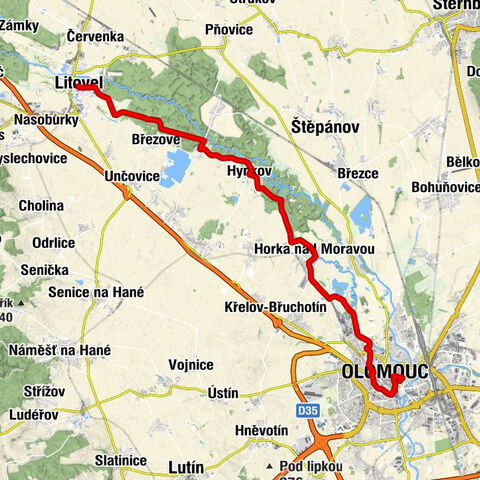 Olomouc - sv. Mikuláš - Husův sbor - Litovel