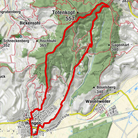 Ihringen - Zur Lilie - Adlerhorstsattel - Evangelische Kirche