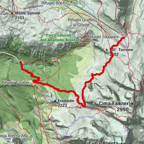 Rifugio Stoppani - Rifugio Francis Fox Tuckett - Rifugio Casinei - Hotel Vallesinella