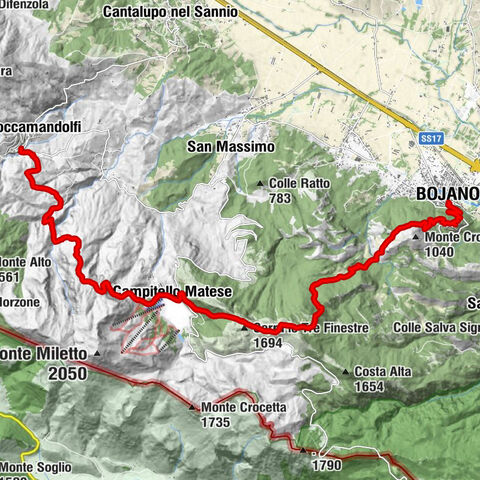 Roccamandolfi - Serra Soda - Serra le Tre Finestre - Bojano