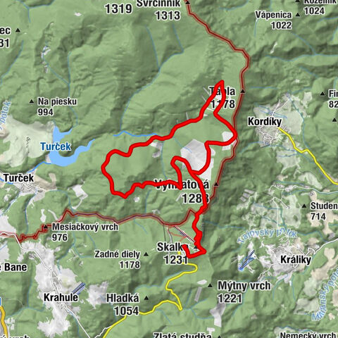 Skalka - Cabanka - Dirhabské sedlo