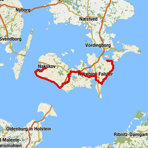 Nakskov - Langø Kirke - Rødbyhavn Kirke - Stubbekøbing