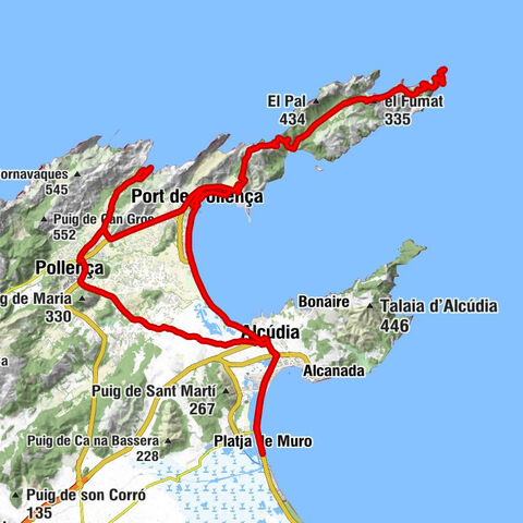 Platja de Muro - el Fumat - La Roca Blanca - Sant Jaume