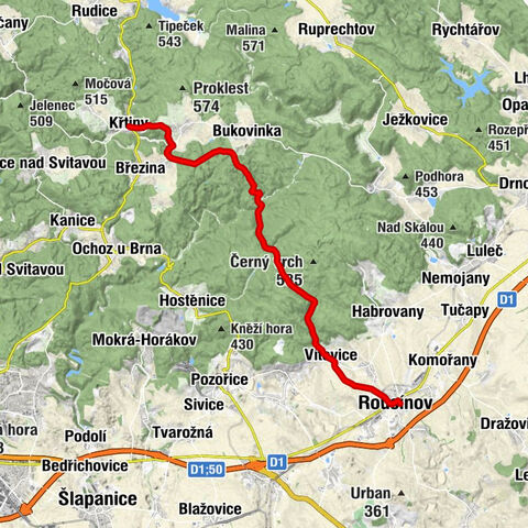 Rousínov - Synagoga v Rousínově - Vítovice - Křtiny