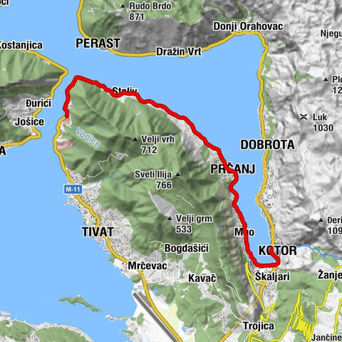 Lepetane - Gospa od Anđela - Sveti Nikola - Kotor