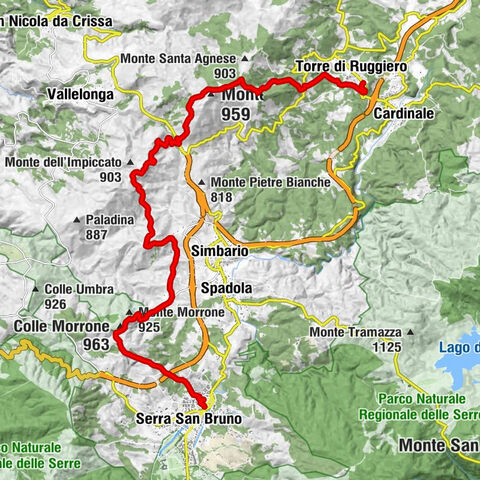 Torre di Ruggiero - Monte Cucco - Colle Morrone - Serra San Bruno