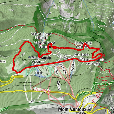 Beaumont-du-Ventoux - Combe de la Loubatière - Source du Contrat - Lisière