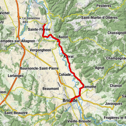 Brassac-les-Mines - Chappes - Les Granges - Brioude