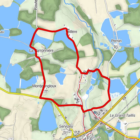 Saint-Paul-de-Varax - Montjeangloux - La Carronnière - Veillère