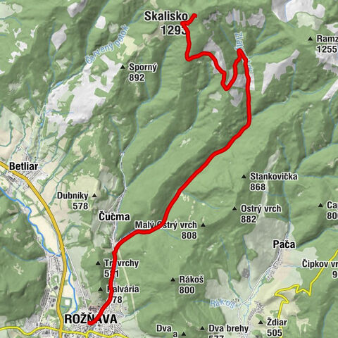 Kostol sv. Františka Xaverského - Rožňava - Chata Volovec - Skalisko