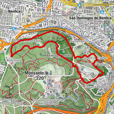 Parque Infantil do Centro de Interpretação de Monsanto - Miradouro do Moinho das Três Cruzes - Lisboa - Parque Infantil do Parque da Pedra