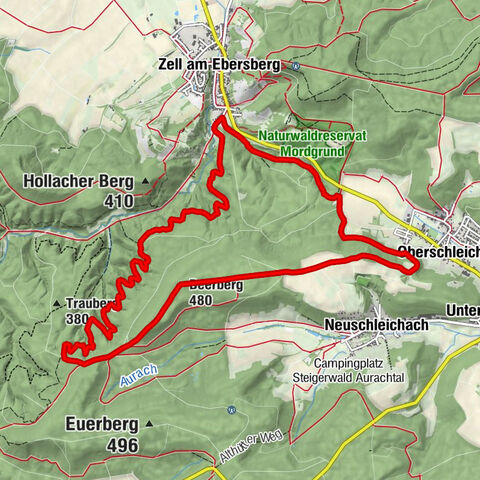 Oberaurach - Oberschleichach - Beerberg