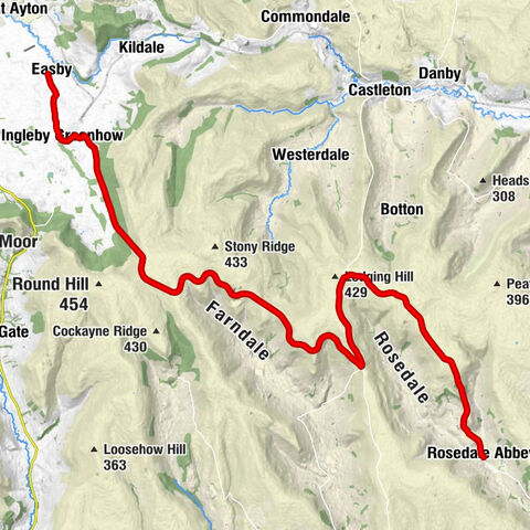 Easby - Ingleby Greenhow - Blakey Ridge - Rosedale Abbey