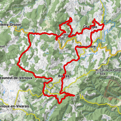 Le P'tit Bistro d'Alboussière - Col des Fans - Église de l'Exaltation-de-la-Sainte-Croix - Alboussière