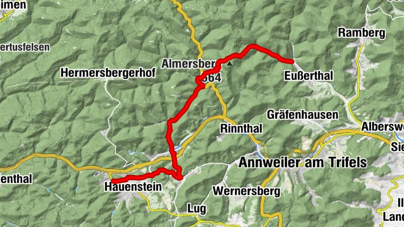 Siebeldingen - Dürrental - Spirkelbach - Backöfel