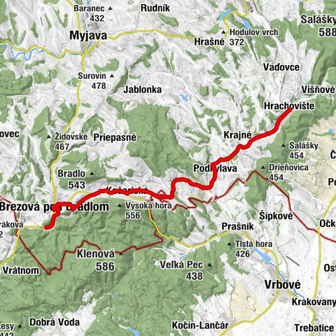 Brezová pod Bradlom - Reštaurácia Belan - Kostol Návštevy Panny Márie