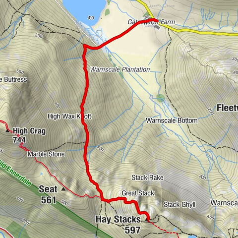 Gatesgarth - Mountain Rescue Post - Great Stack - Hay Stacks