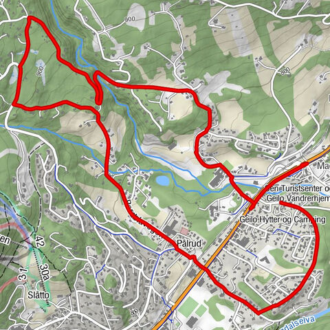 Hol - Geilomoen - Jonsstøllie - Pålrud