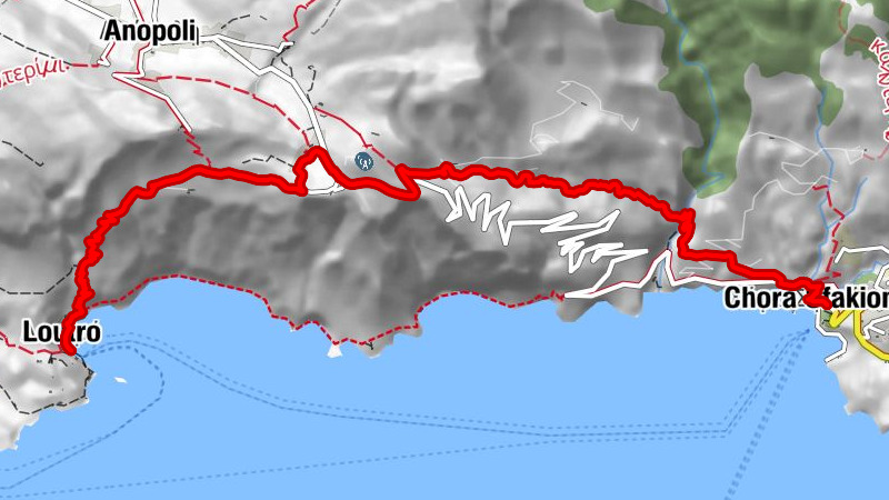 Χώρα Σφακίων - Αγία Βαρβάρα - ΠΑΝΑΓΙΑ ΛΟΥΤΡΟ - Λουτρό