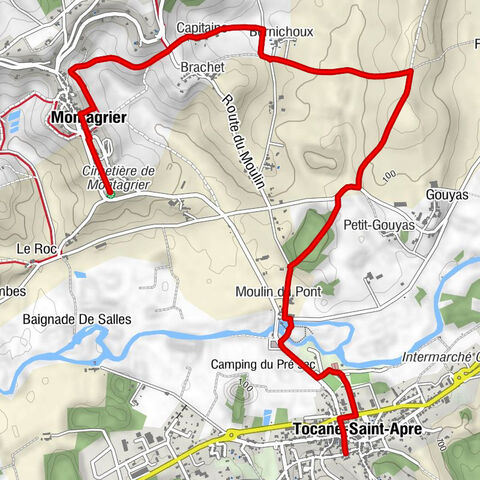 Tocane-Saint-Apre - Église Notre-Dame-de-la-Nativité - Église Sainte-Madeleine - Montagrier