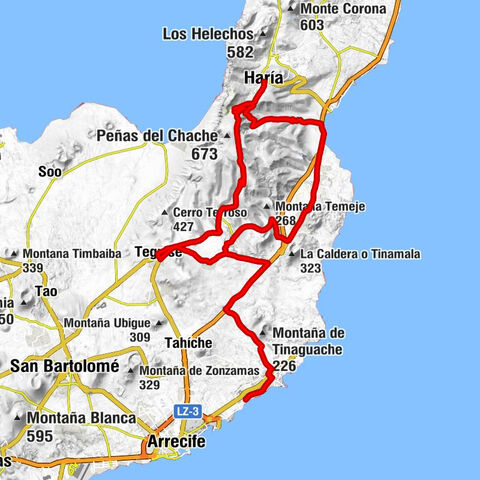 Costa Teguise - Ermita de San Sebastian - Convento de San Francisco - Ermita de San Leandro