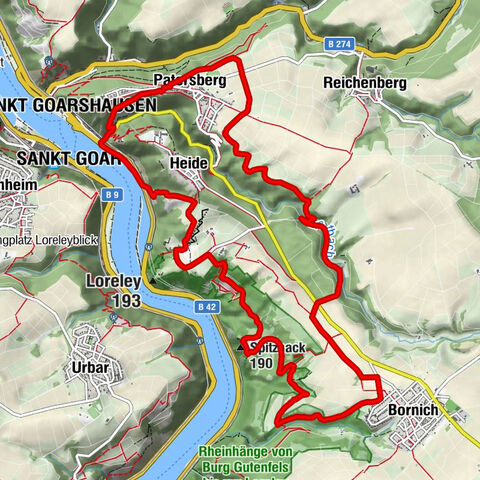 Heide - Sankt Goar - Spitznack - Sankt Goarshausen