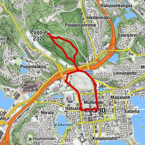 Kuopio - Puijo - Puijon torniravintola - Multimäki