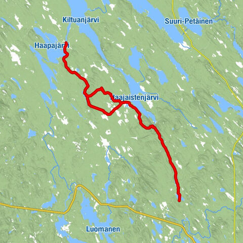 Sonkajärvi - Holinmäki - Jussinlammen autiotupa