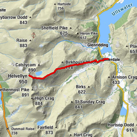 Patterdale - Grassthwaite Howe - Hole-in-the-wall - Helvellyn
