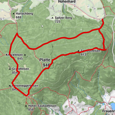Waldershof - Schlossfelsen - Platte - Pullenreuth