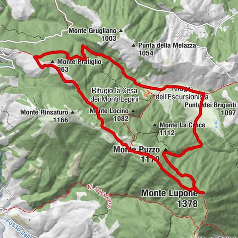 Campo di Segni - Monte Pratiglio - Monte Lupone - Monte Puzzo