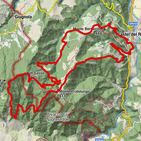 Castel del Rio - Monte Pratolungo - Il Sasso - Monte Bernasino