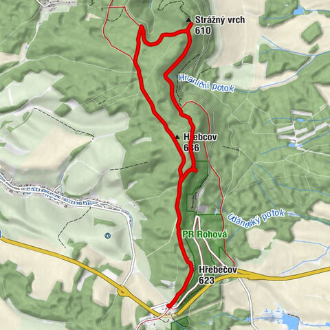 Restaurace U Tety - Hřebečov - Strážný vrch - Hřebcov