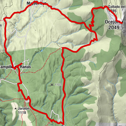 Campillo de Ranas - Ocejoncillo - Ocejón - Collado del Hervidero