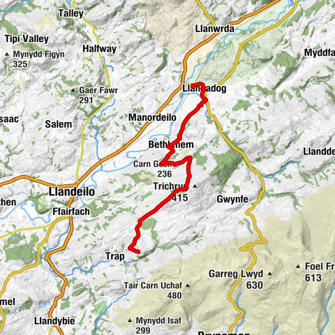 Llangadog - Carn Goch - Bethlehem