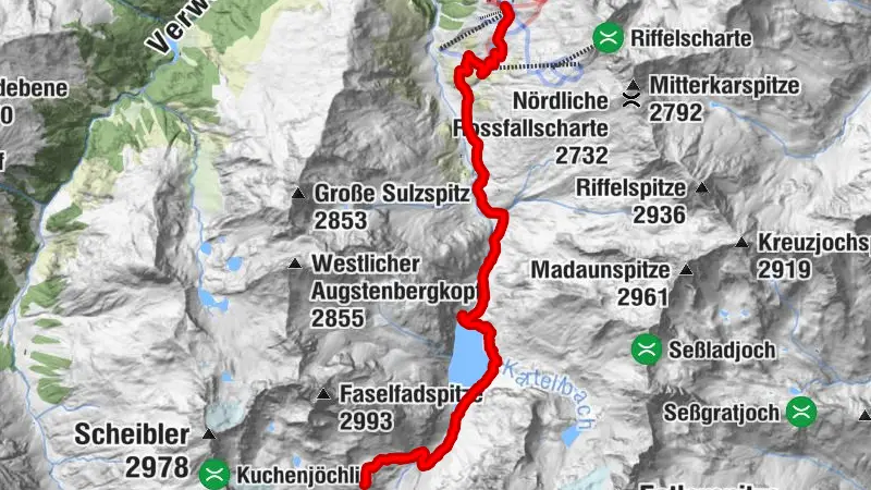 Rendl Bergstation - Darmstädter Hütte
