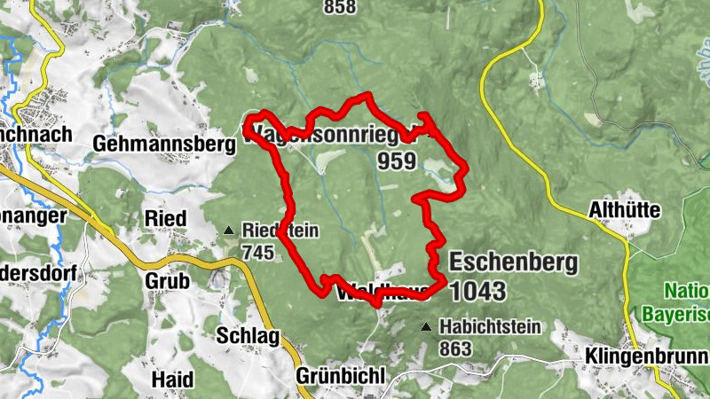 Großer Wagensonnriegel mit Eschenberg, Frauenbrünnl und Gsengetstein