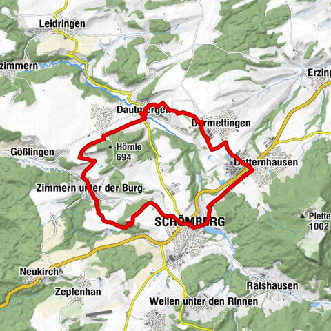 Schiefer-Tour - Radtour durchs Obere Schlichemtal
