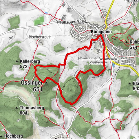 Über den Sutzerberg zum Ossinger - Rundweg Nr. 16