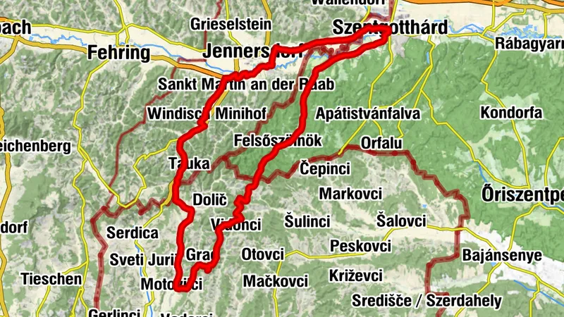 3-country cycle route