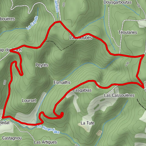 Lubret-Saint-Luc - Lascaoubès - Cap dou Pich - Osmets