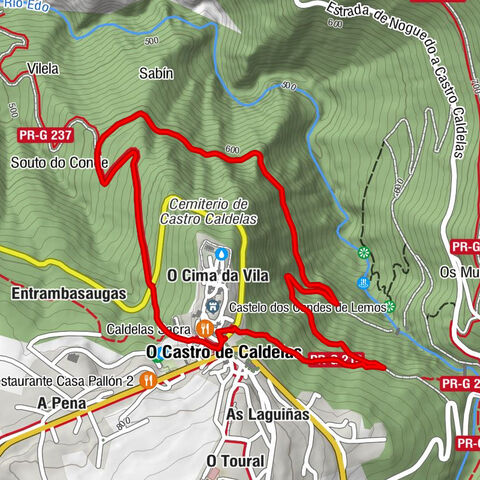 Mesón Os Carballos - Caldelas Sacra - O Castro de Caldelas - O Cima da Vila