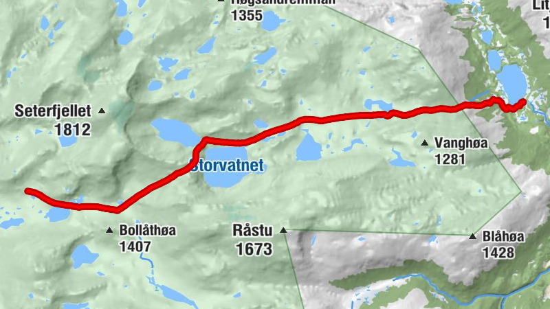 Sunndal - Styggløypet - Raubergshytta