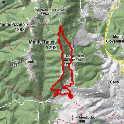 Rieti - Monte Tancia - Tancia - vetta meridionale - Osteria del Tancia