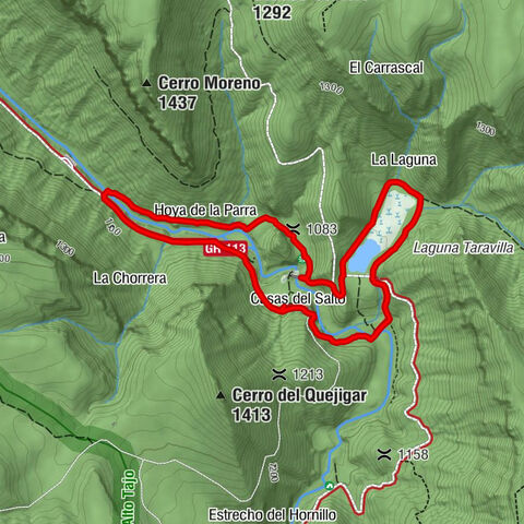 Casas del Salto - Salto de Poveda - Hoya de la Parra - Taravilla
