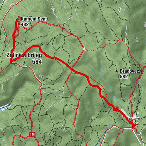 Ivanec Bistranski - Zatinice brijeg - Kameni Svati - Jablanovec