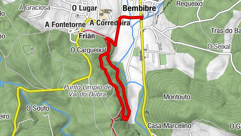 A Taboada - Bembibre - A Corredoira - Jamonería Seco