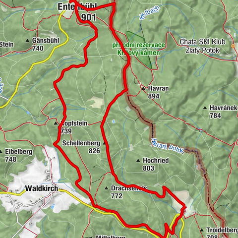Silberhütte - Schellenberg - Brotfelsen - Entenbühl