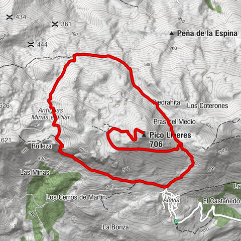 Peñamellera Baja - Angurias - Pras del Medio - Pico Llueres
