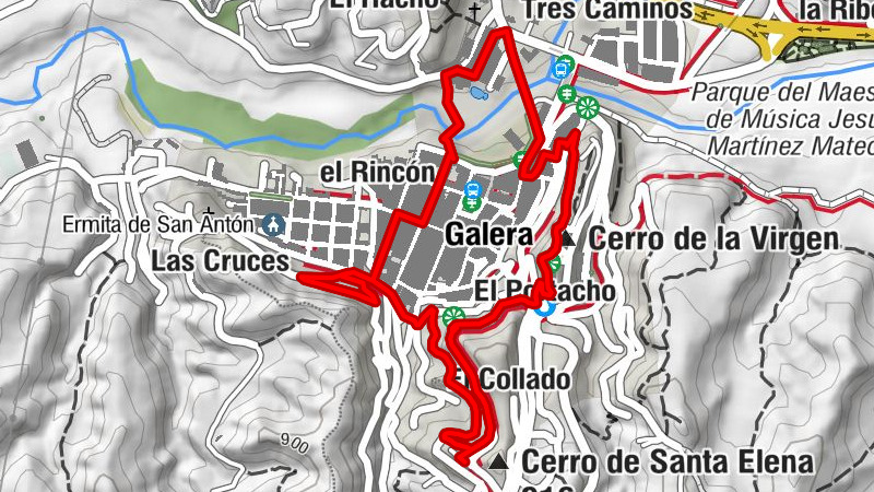 El Barranco - Cerro de los Capones - Cerro de la Virgen - Cerro de Santa Elena